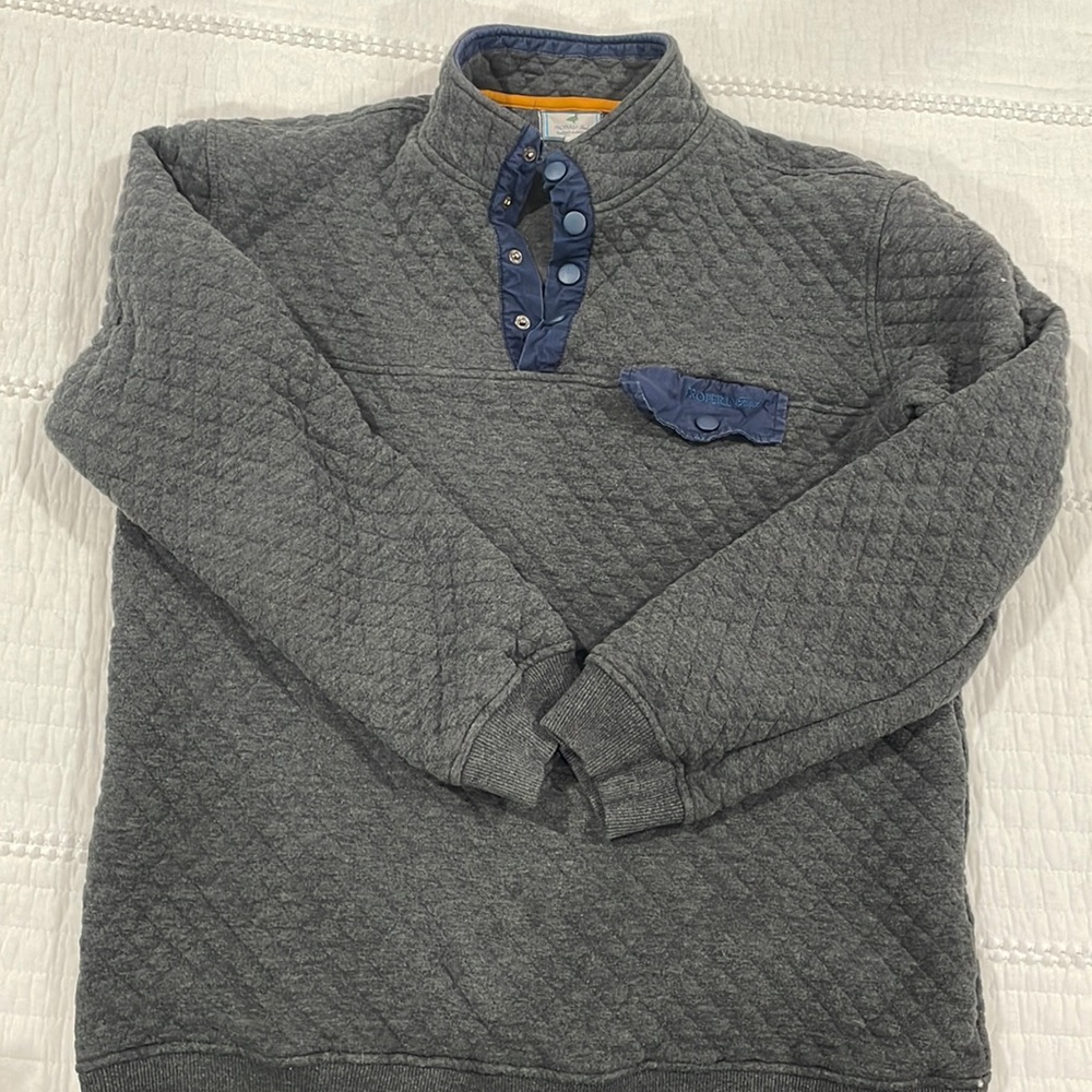Women’s properly tied grey pullover XL-perfect condition